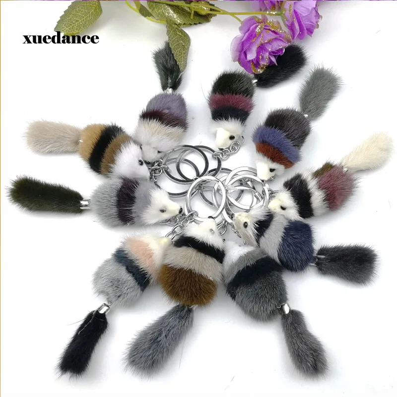 Подвеска из натурального меха норки|Брелоки| |
