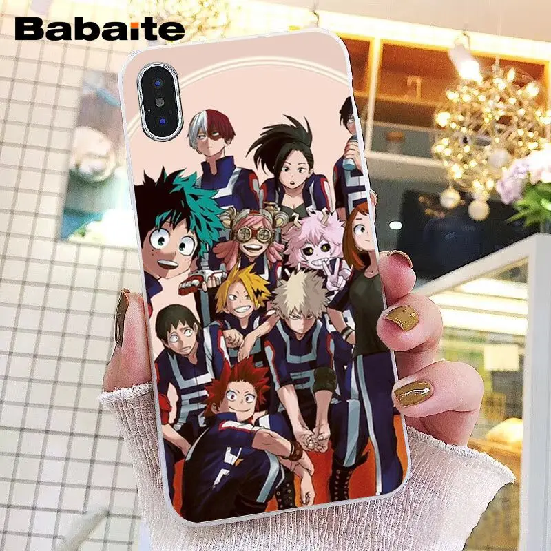 Babaite аниме My Hero Academy deku bakugou Boku no Hero чехол для телефона iPhone XR 11 Pro Max XS MAX 8 7 6 6S Plus X 5 5S SE
