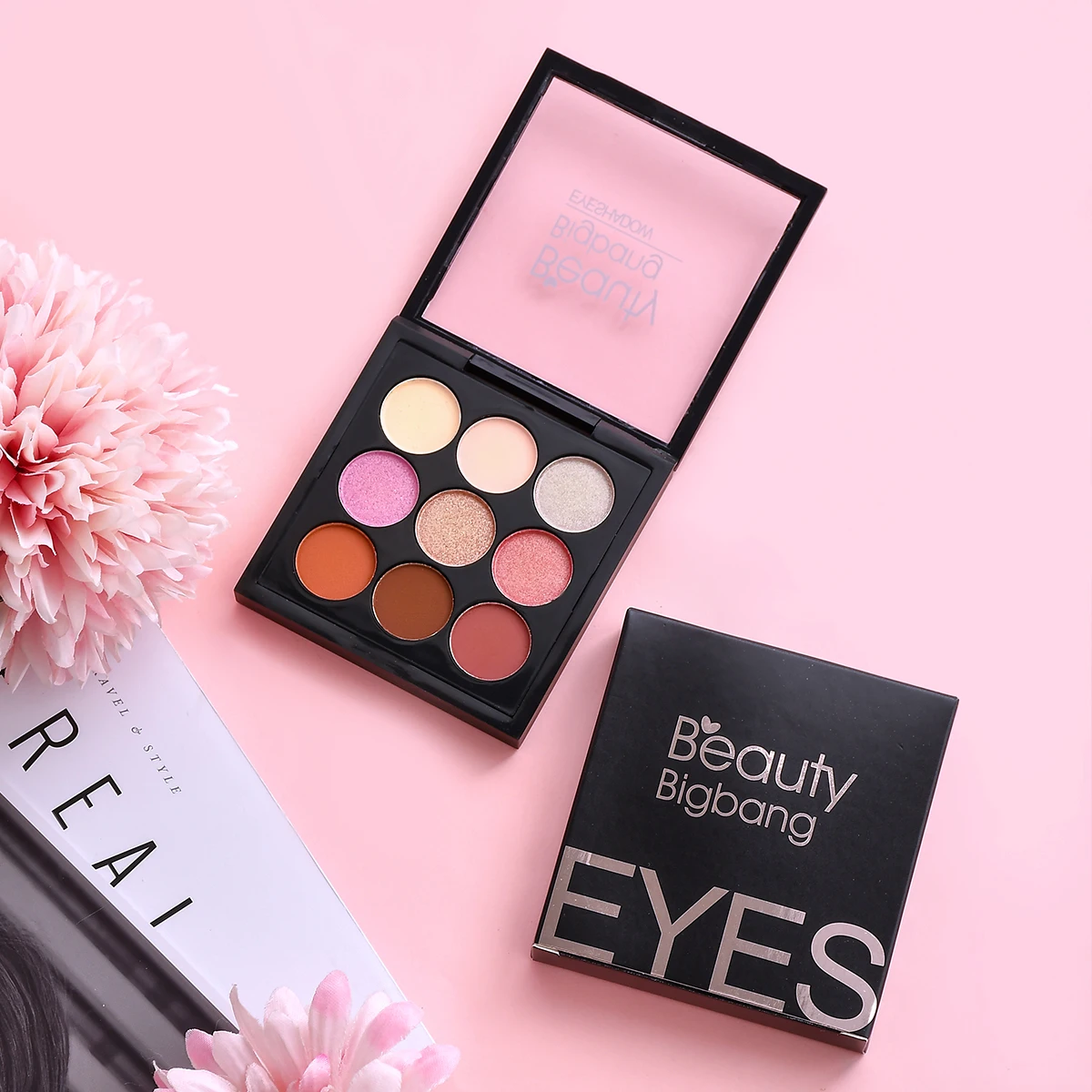 BeautyBigBang 9g тени для век Палитра матовые мерцающие макияж светящиеся несколько
