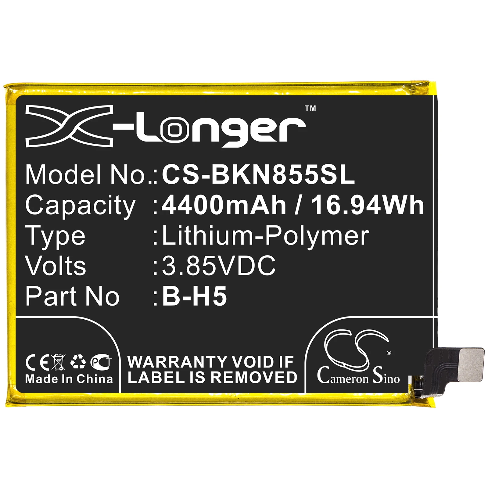 Cameron Sino Battery For VIVO iQOO Neo 855S Racing V1936L V1936TL |