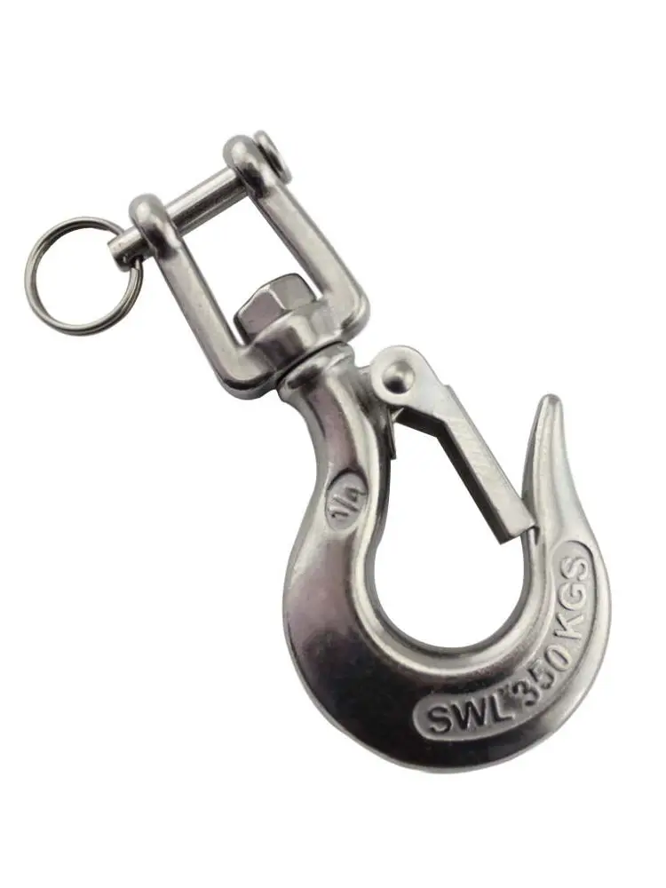 

1/4inch,350Kg working load capacity , stainless steel snap hook snap cargo hook with swivel jaw,3pieces per lot/pack