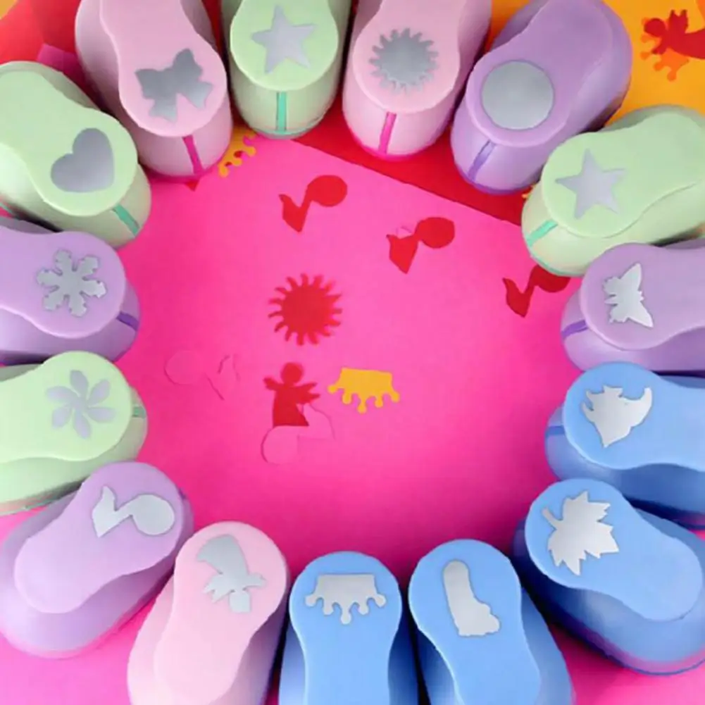 

HOT SALES!!! Kid Craft DIY Scrapbook Cards Making Paper Shaper Mini Hole Punch Cutter Toy