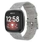 Спортивный нейлоновый ремешок, совместимый с умными часами Fitbit Versa 3, Холщовый тканый браслет, ремешок для часов для Fitbit Sense