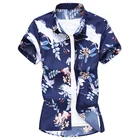 10 цветов, летняя новая мужская рубашка с коротким рукавом и цветочным рисунком, Повседневная рубашка в китайском стиле размера плюс 5XL 6XL 7XL