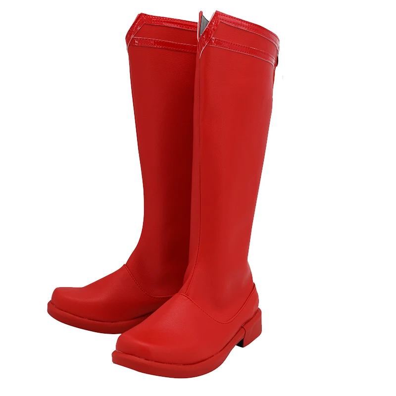 

Cossky Clark Red Boots Kent Cosplay Shoes Adult Unisex Halloween Party Cosplay Props
