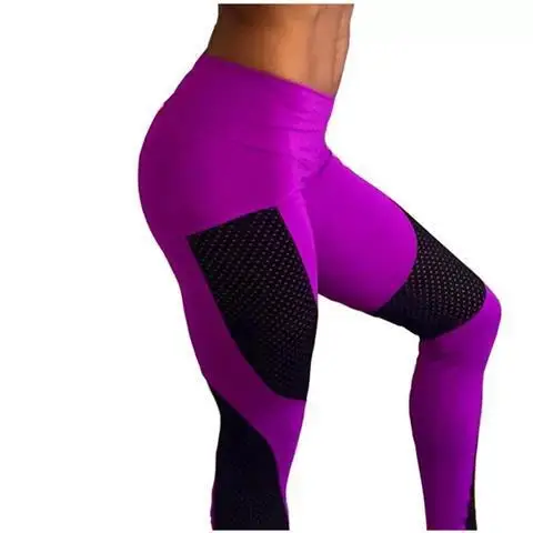 

Outdoor Sports Running Fitness Yoga High Waist Tight Stretch Mesh Hip Lifting Sexy Leggings Women