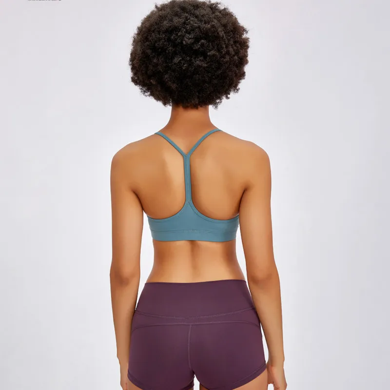 

Seamless Bra Tops Ladies Underwear Sexy Ladies Crop Top Sports Running Beauty Back Summer Double Shoulder Strap Sportswear 2021