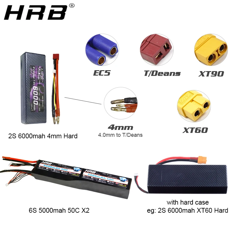 gemany склад hrb 2s 3s 4s 5s 6s lipo battery1500mah 2200mah 5000mah 3300mah xt60 t ec5 ec2 74 v 111 v 148 v 222 v rc