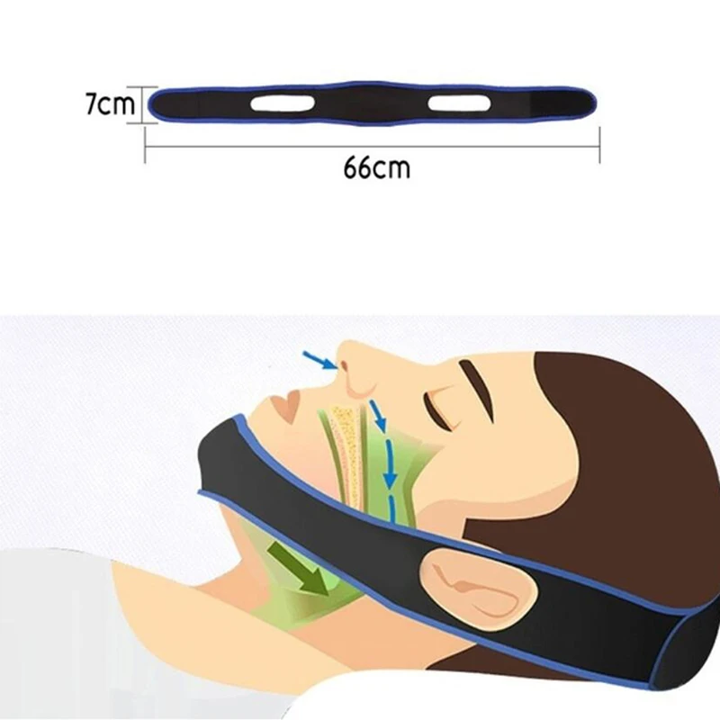 

Anti Snoring Chin Strap Stop Snore Jaw Belt Snore Stopper Sleep Anti Apnea Chin Support Straps Night Sleeping Aid Tools