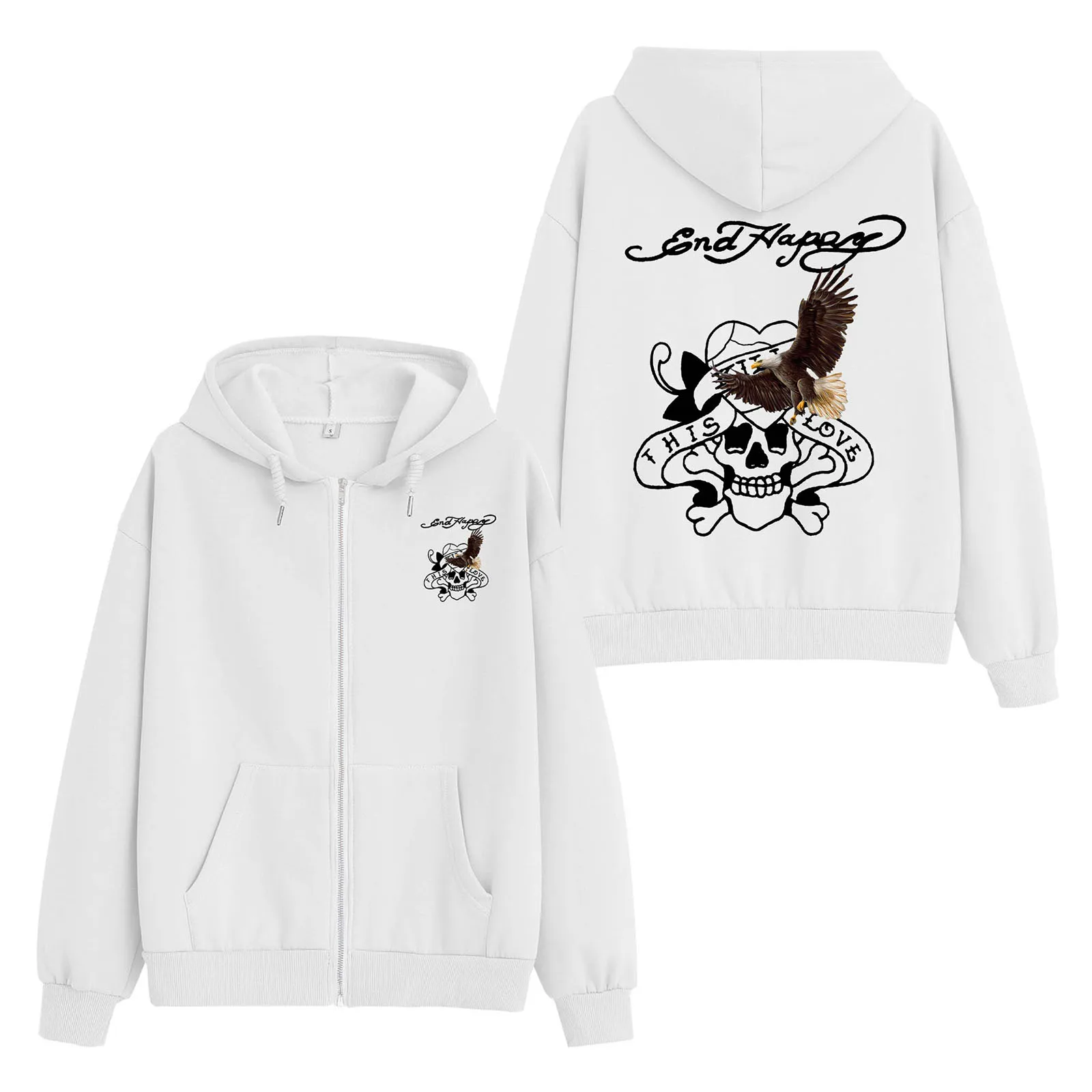 

Женская зимняя толстовка на молнии, с длинным рукавом и карманами