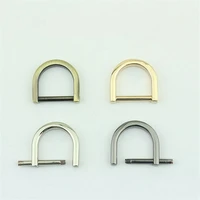 5pcs 20mm belt buckles hanger screws o d ring closed loop seamless buckle rings horseshoe handbag hardware accessorie