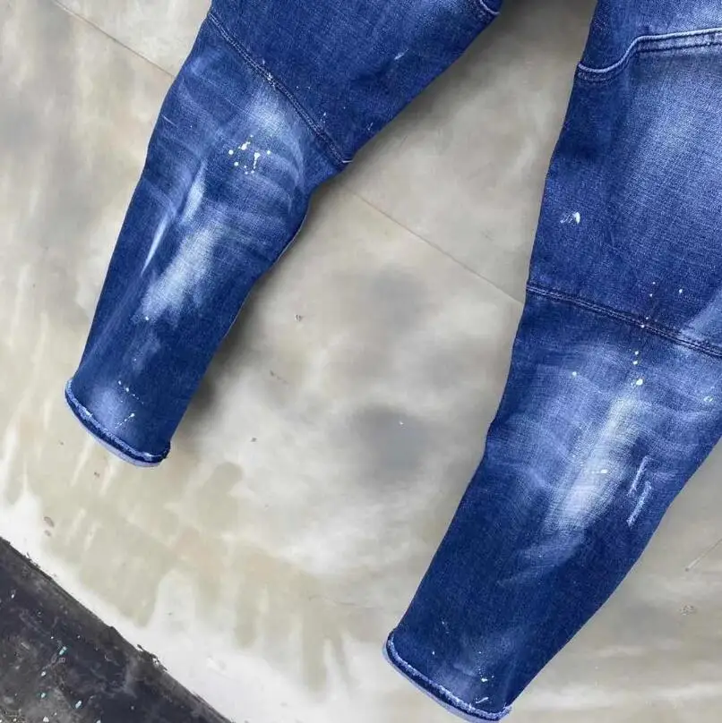 2021 New classic,Authentic DSQUARED2,Retro,Italian brand ,Women/Men Jeans,locomotive,Jogging jeans T132