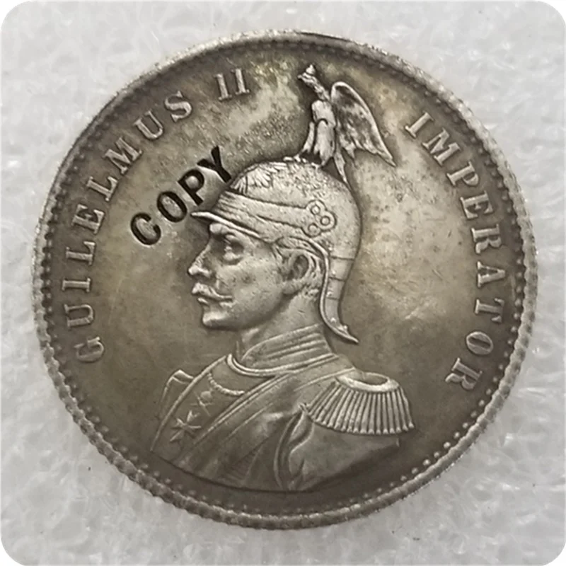 1891 немецкий Восточная Африка 1/2 Rupie Wilhelm II имитация монеты|Безвалютные монеты| |