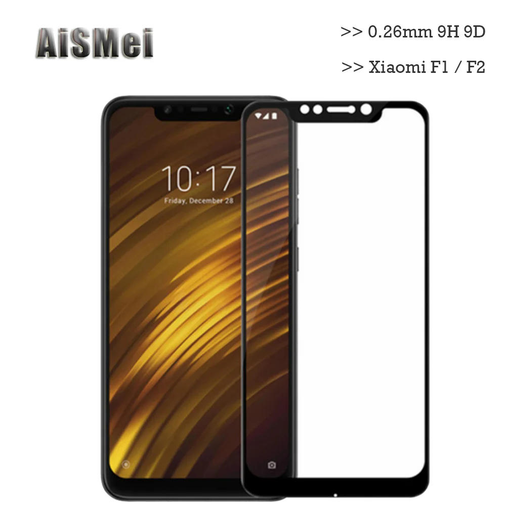 AiSMei защитное закаленное стекло для Xiao mi Pocophone F2 F1 стеклянная Защитная пленка