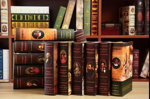 Винтажная искусственная книга Декор для дома гостиной имитация европейского