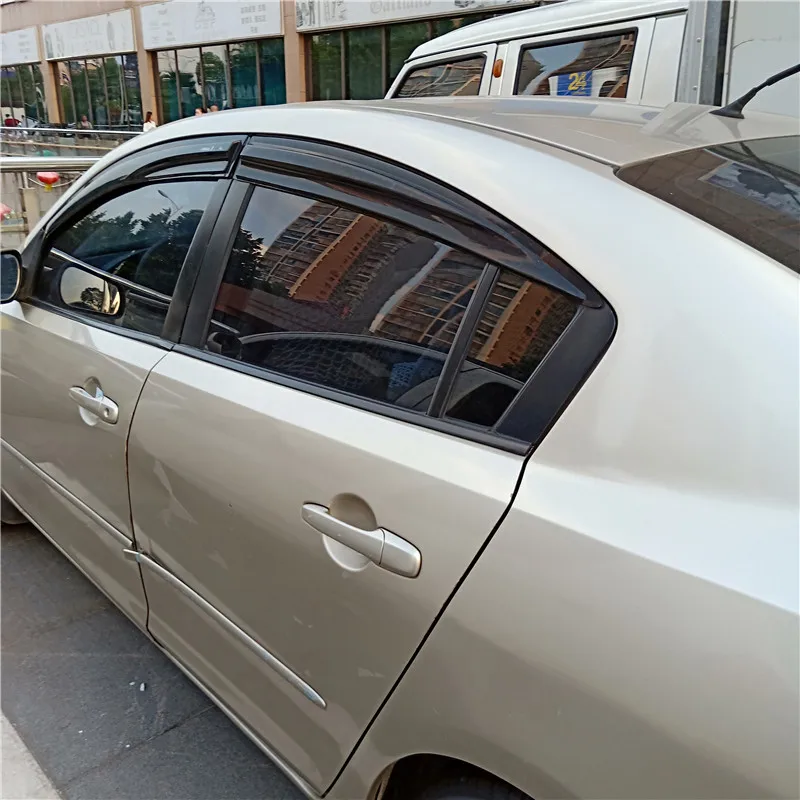 Для Mazda 3 оконный козырек вентиляционные оттенки пластиковый дождь и блеск