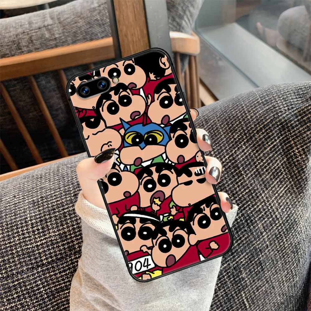 

Crayons Shin Chans Cute Cartoon Phone Case Cover Hull For HUAWEI honor 7a 8 8s 8a 8x 9 9x 10 20 i Lite Pro black Shell Trend