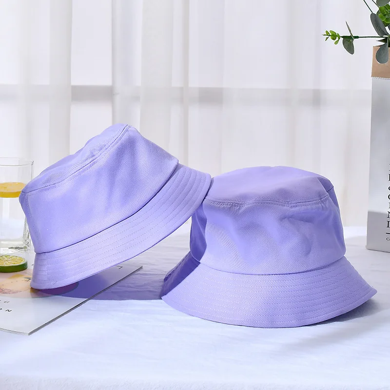 

Parent-child fisherman hat summer outdoor fashion solid color basin hat outdoor sun protection hat fishing hat Parent-child gift
