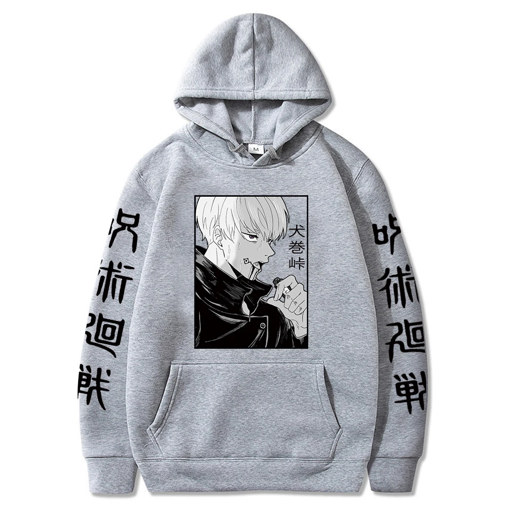 Anime Jujutsu Kaisen Hoodie Inumaki Toge Cosplay Pullover Sweatshirts Men and Women Casual Sports Tops | Мужская одежда