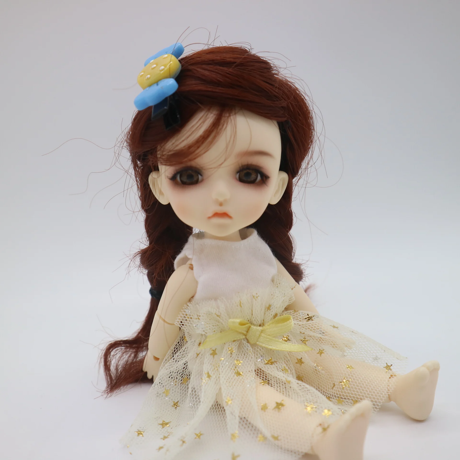 Шарнирная кукла 15 см BJD 1/8 из смолы включая парики с одеждой и глазами|Куклы| |