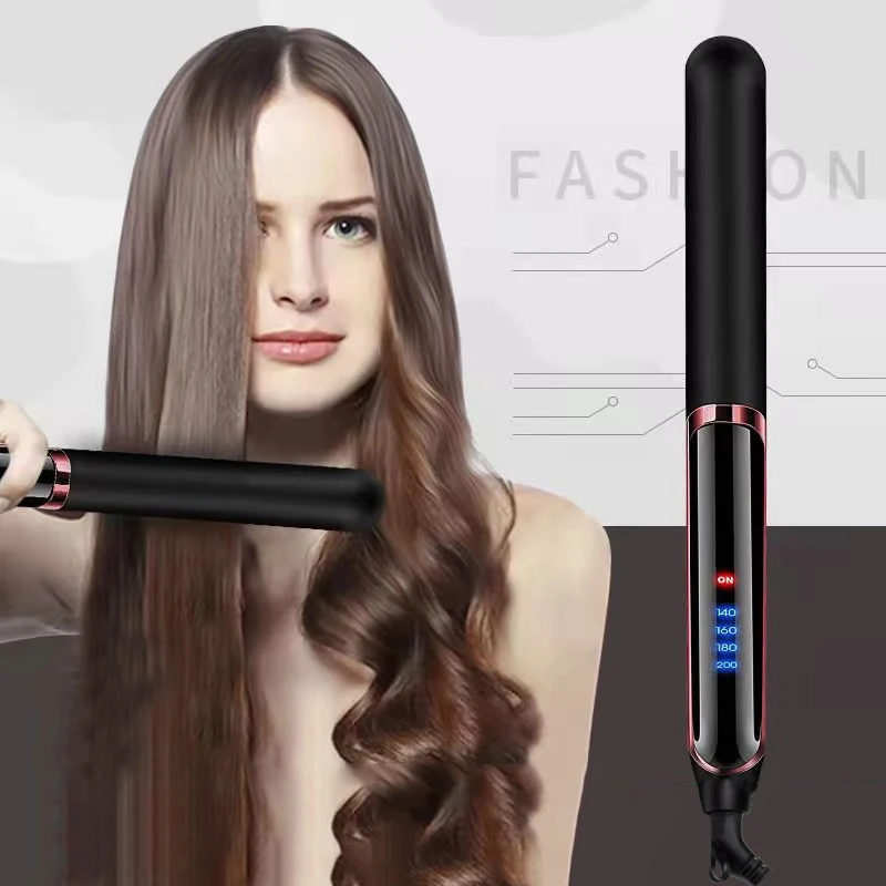 

Hair Straightener Curler Ceramic Tourmaline Ionic Flat Iron Hair Straightener For Women Widen panel Hair styling