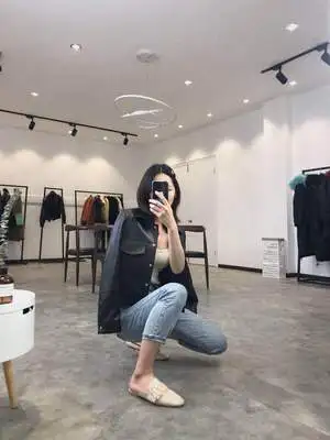 Tao Ting Li Na New Fashion Genuine Sheep Leather Jacket G17