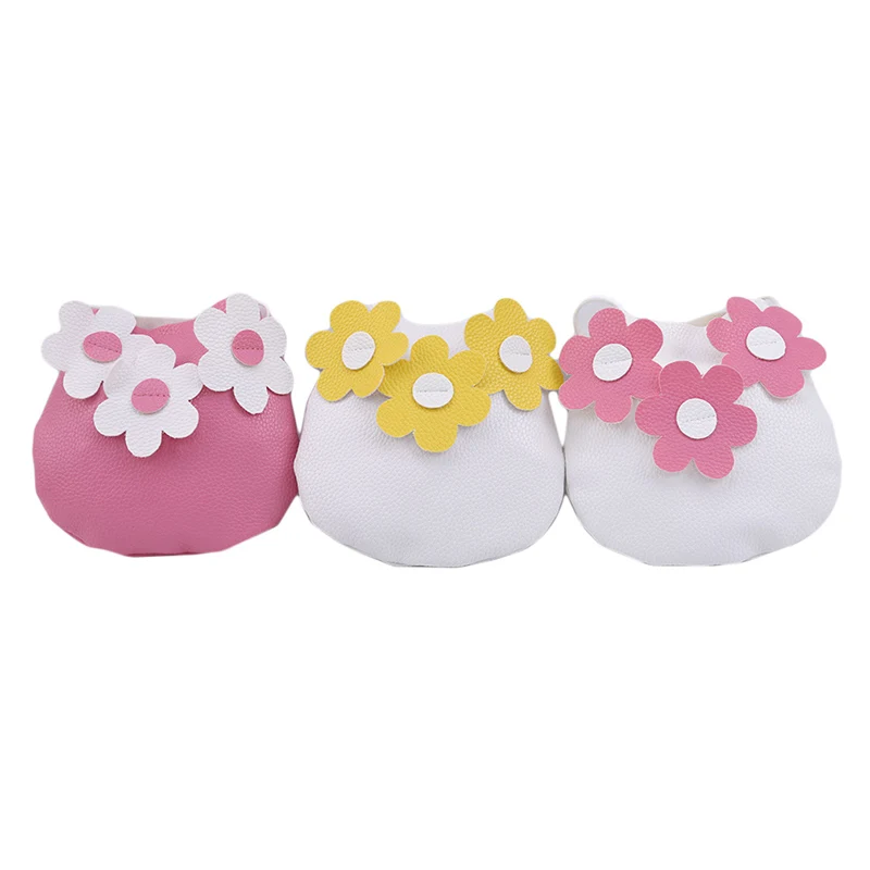 Изысканная мини сумка мессенджер для маленьких девочек с милыми цветами из