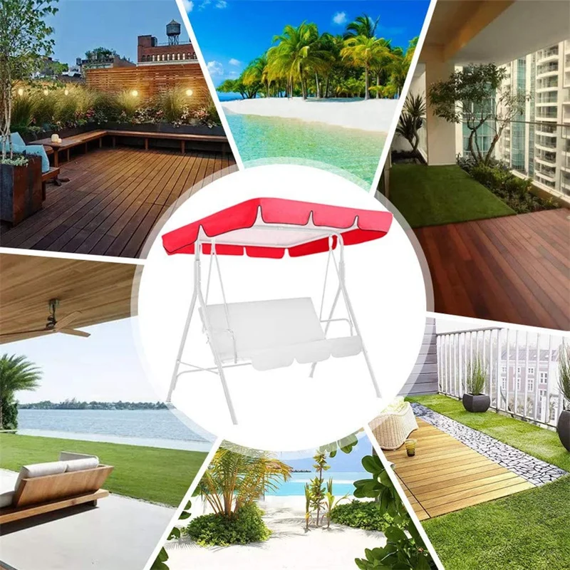 Навес для садовых качелей навес Водонепроницаемый и защита от ультрафиолетовых