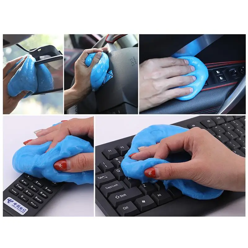AOZBZ Car Cleaning Glue Laptop PC Computer Keyboard Slime Jelly Gel Compound Dust Wiper Cleaner Car Interior Car Accessories