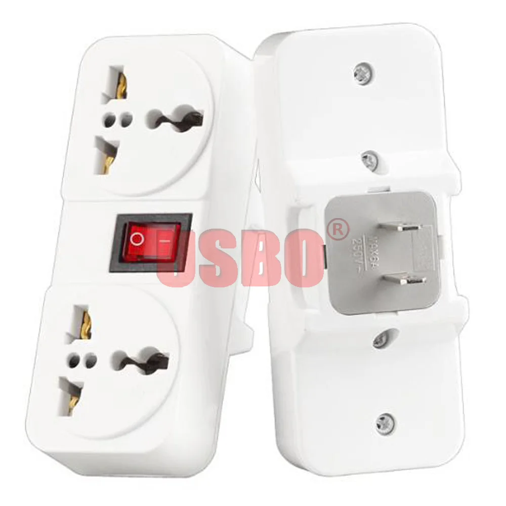 Белый Портативный адаптер для путешествий 250 в 6 А Европейская Британская