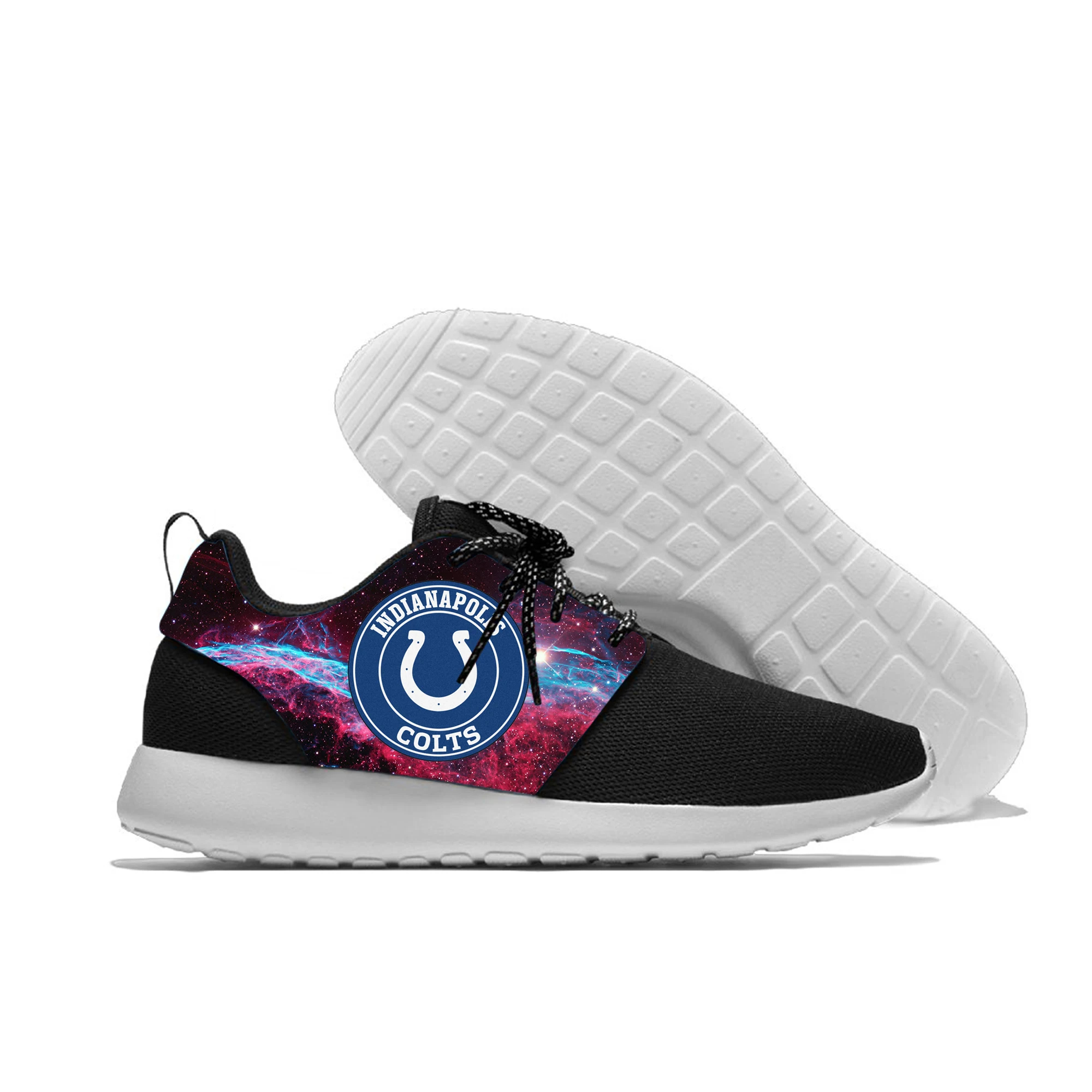 

Men's Custom Colts Logo Lac-up Casual Shoes Lightweight Comfortable Breathable Running Sneakers for Indianapolis Football Fans