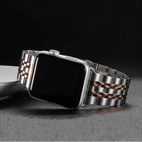 stainless steel strap for apple watch band 44mm 40mm 42mm 38mm luxury metal watchband belt bracelet iwatch seire 3 4 5 se 6 band