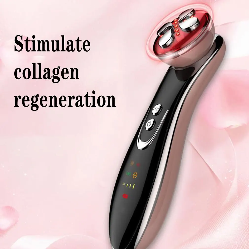 

Radiofrequency Machine Ultrasonic Facial Cosmetology Equipment Skin Tightening Device Massager Face Light Therapy Rejuvenation