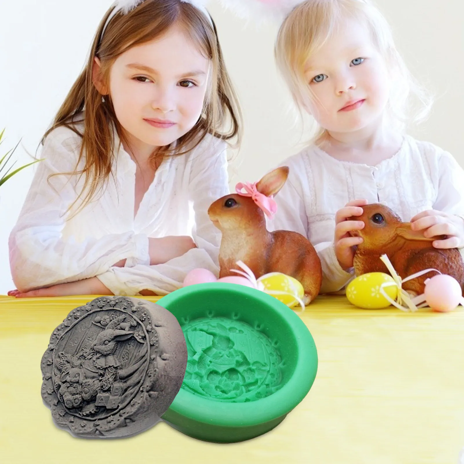 

Easter Rabbit Silicone Fondant Mold Mousse Cake Decorating Mould Cake Decoration Tools Chocolate Gumpaste Molds #W0