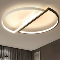 nordic modern led ceiling lights 42w 52w simple semicircle ceiling lamp fixture led lights for room living room decor ac85 265v