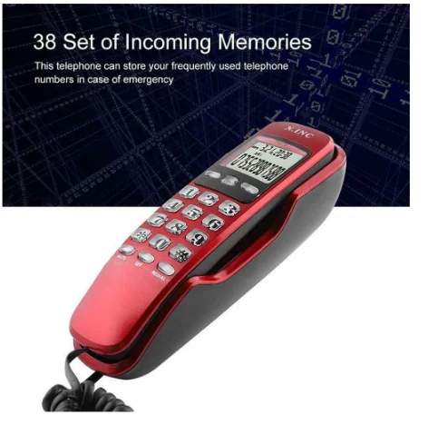 Набор телефонных будильников для дома и офиса Серебряный стационарный телефон с