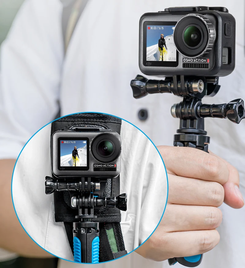 Gopro/OSMO Экшн-камера с двойной головкой j-образная Пряжка быстросъемная лямка для рюкзака Кнопка крепления пряжка зажим адаптер Аксессуары