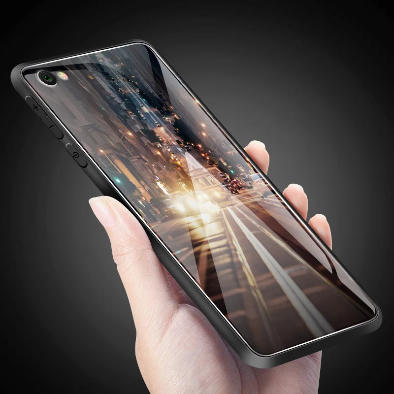 Модный чехол из закаленного стекла для Xiaomi 5X6X8 9 SE A1 A2 Lite для Redmi Note 6 7 4X 5A Pro Prime роскошный защитный чехол