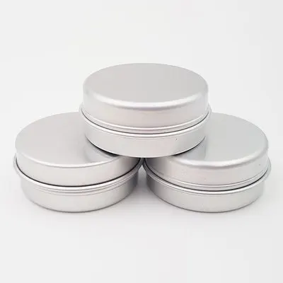 100pcs/lot 10G Aluminum Jar Tin Pots 10cc Metal Cosmetic Packaging Container 1/3oz professional cosmetics container - - Цена: 2603.36