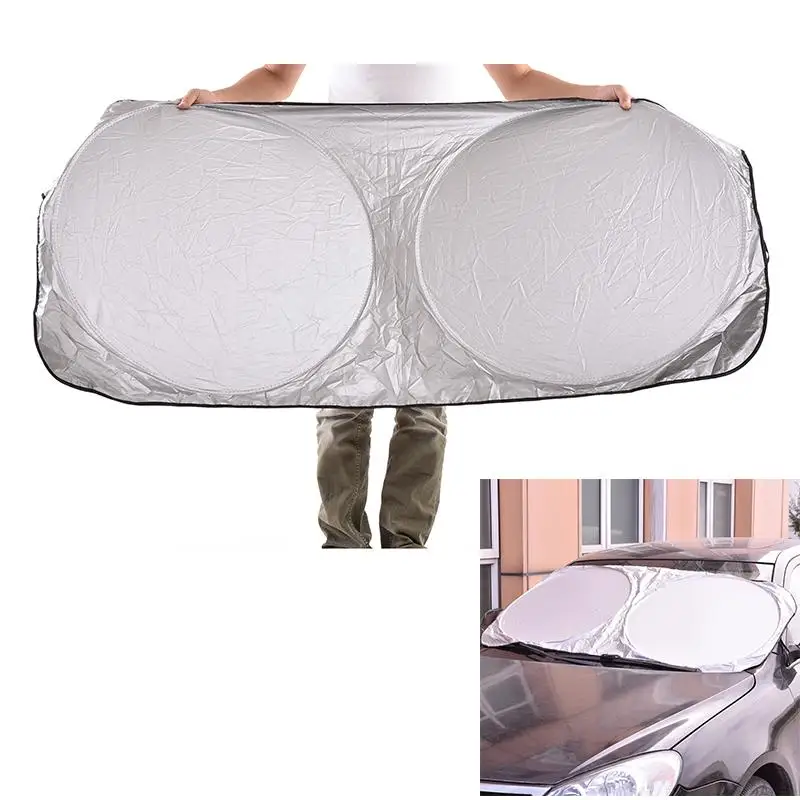 

1PC Car Window Film Folding Jumbo Front Rear Car Window Sun Shade Auto Visor Windshield Windscreen Sun Block Cover UV Protect