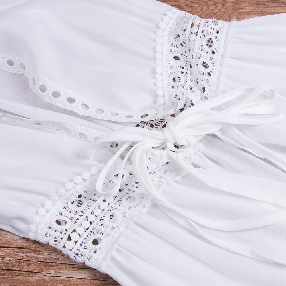 Платье женское пляжное однотонное с V-образным вырезом накидка на бикини