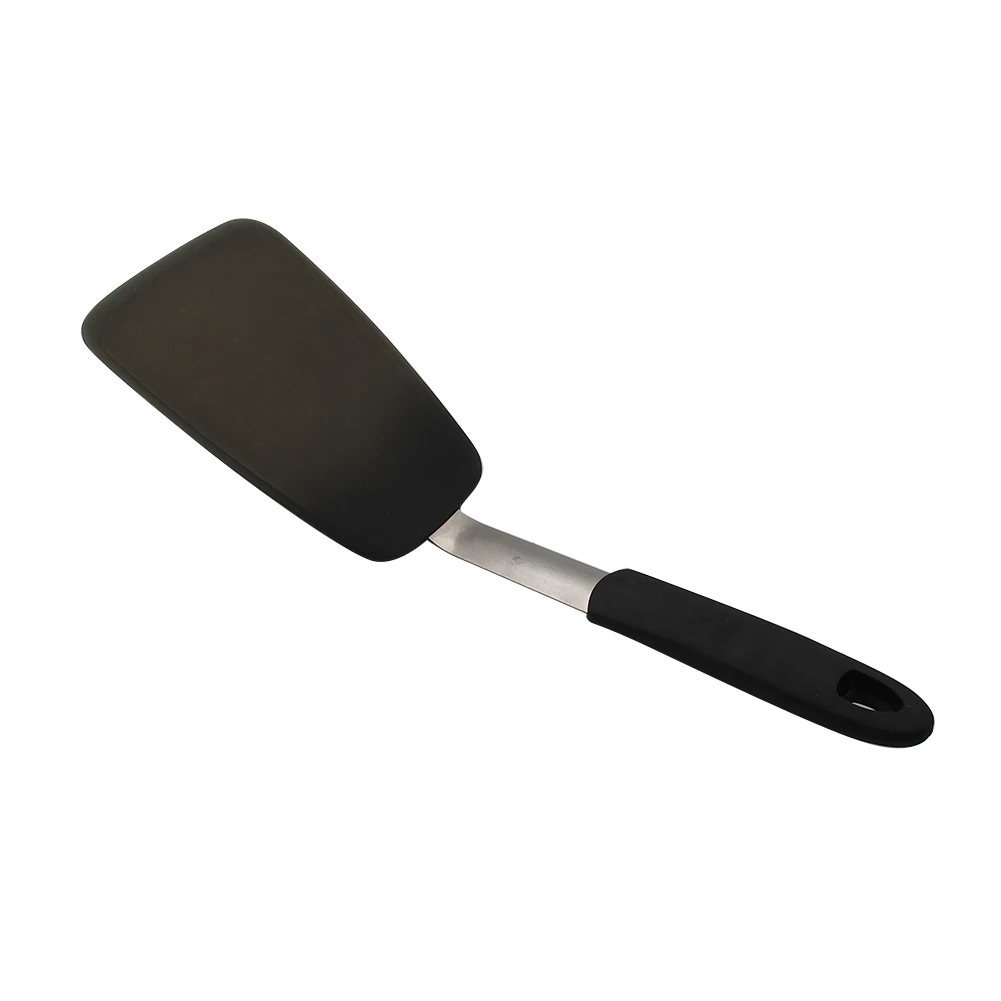 

3pcs/set Silicone Turner Spatula Set Heat-resistant Flexible Rubber Spatulas Food Grade Stainless Steel