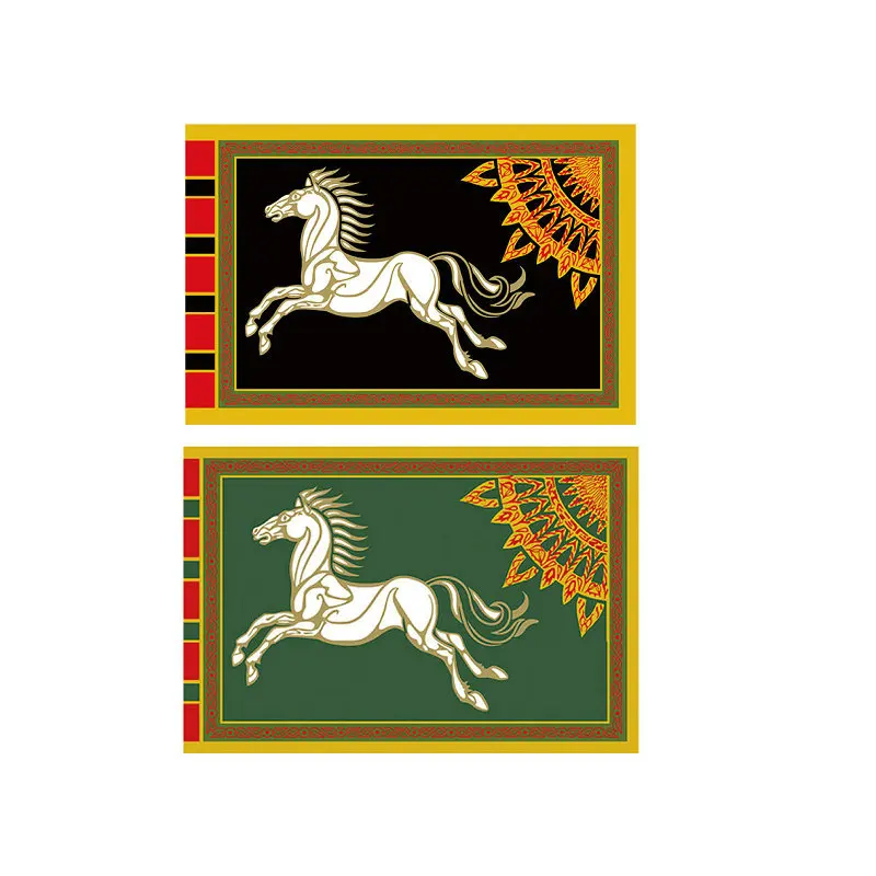 90x150cm черный белый цвет лошадь дерево Рохан украшения баннер флаг настенный