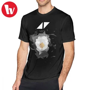 Avicii Music Футболка с цветами 2018 Летняя мужская футболка веселые Пляжные футболки большого размера футболка размера плюс размер 4XL 5XL 6XL