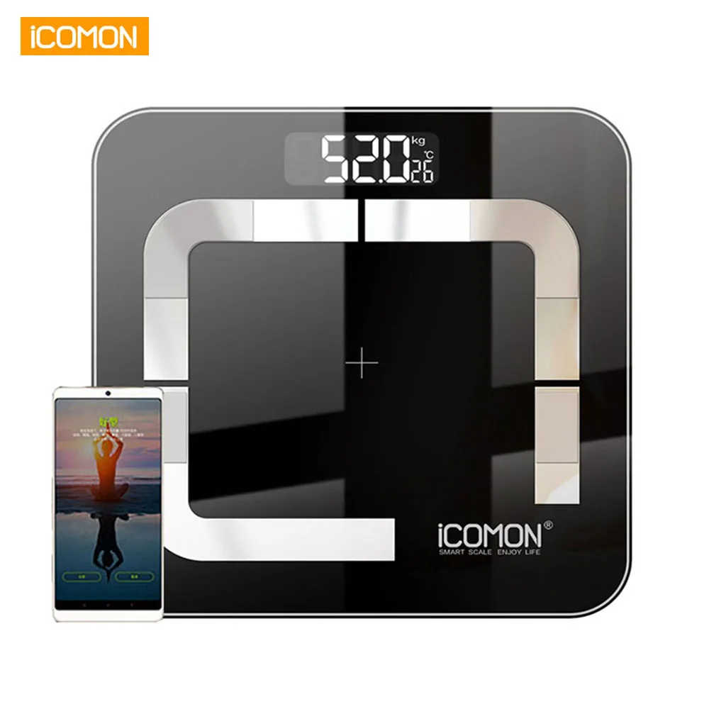 Новые оригинальные ICOMON i31 умные весы для ванной Bluetooth тела цифровые Mi напольные