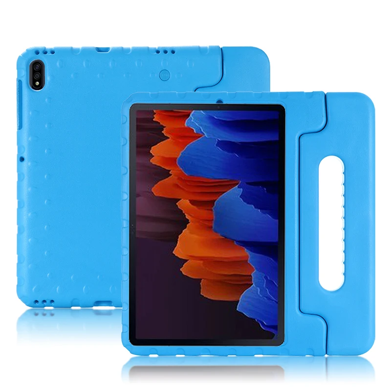 

Children EVA Safe Case for Samsung Galaxy Tab S7 FE 2021 SM-T730 SM-T736 12.4 Inch Tablet Hand-held Shockproof Silicon Cover+Pen