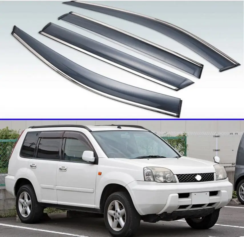 Для Nissan x trail T30 2000 2002 2003 2004 2005 2006 2007 Пластик внешний козырек Vent Оттенки окна Защита