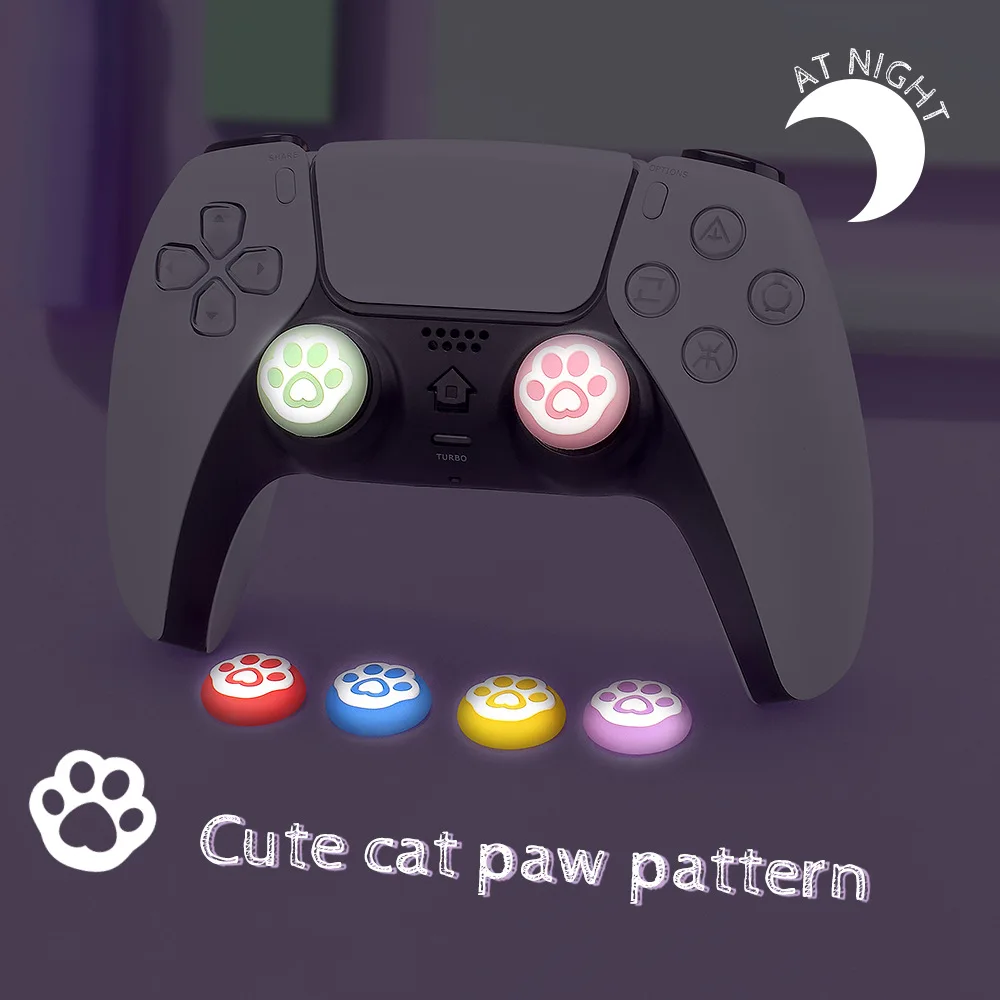 Светящиеся силиконовые колпачки для захвата большими пальцами Playstion PS3/PS4/XBOX 360/XBOX