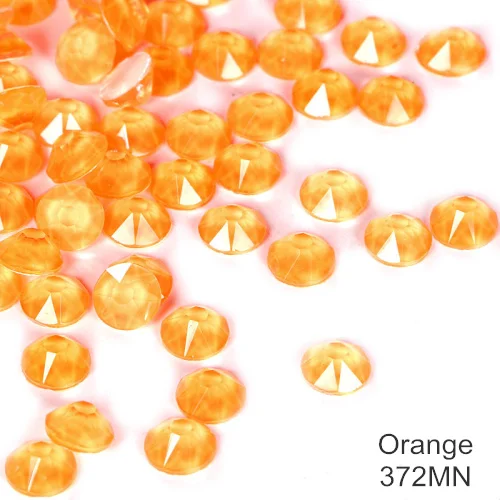 Orange 144 шт ss20 фосфоресцирующие блестящие стразы без горячей фиксации стразы неоновые стразы хрустальные украшения для дизайна ногтей B3847 - Цвет: Orange
