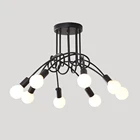 358 светильник s люстра светодиодный светильник паук потолочный светильник s-образная дизайн 220V E27 Гостиная Кухня Ресторан Освещение в помещении светильник Инж